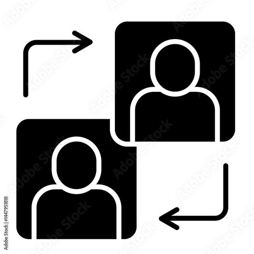 Employee Turnover  Icon Element For Design	