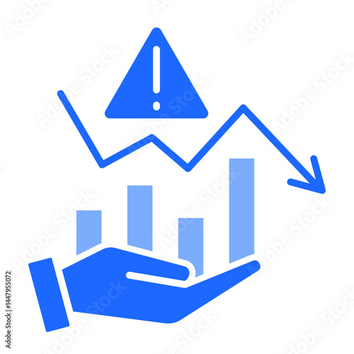 Financial Crisis  Icon Element For Design	