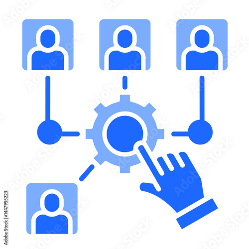 Resource Allocation  Icon Element For Design	