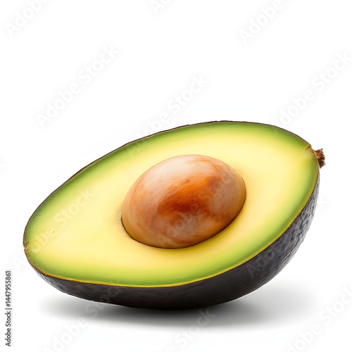 avocado isolated on white background