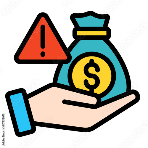 Sinvestment Risk  Icon Element For Design	