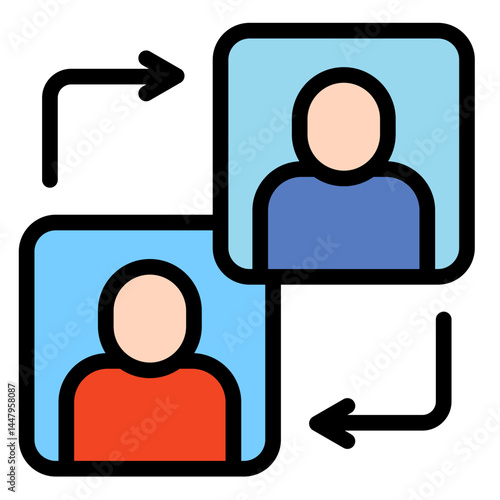 Employee Turnover  Icon Element For Design	