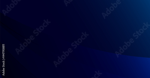 Abstract Dark Blue Gradient Background with Smooth, Curving Lines for Modern Designs and Presentations, Providing a Sense of Depth and Sophistication