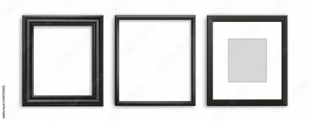 Realistic Black Photo Frame Template Realistic Black Photo Frame Template