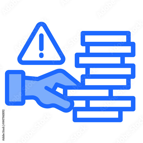 Financial Risk  Icon Element For Design	