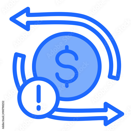 Cash Flow Issues  Icon Element For Design	