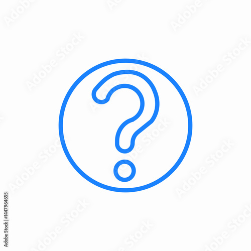 question mark icon sign vector
