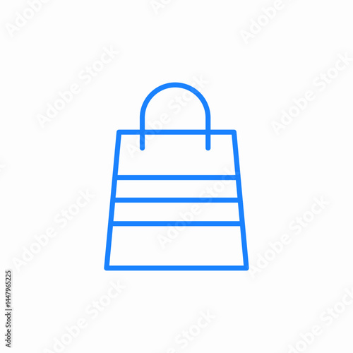 shopping bag icon sign vector