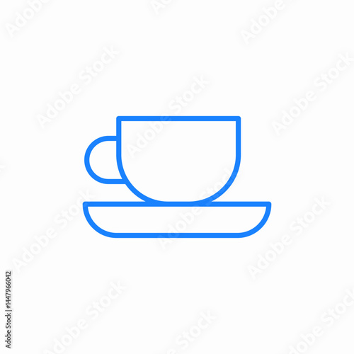 tea cup icon sign vector