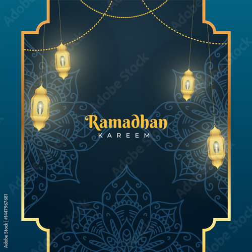 Illustration of Salam Ramadhan Kareem  Vector Illustration.