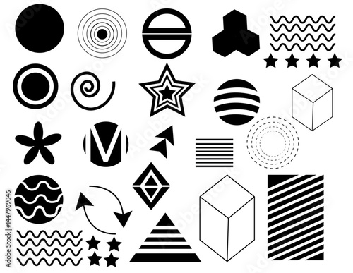  Geometric Shape Icon Collection