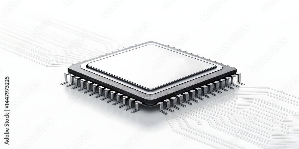 Minimalist 3D Rendering of Artificial Intelligence Core Minimalist 3D Rendering of Artificial Intelligence Core