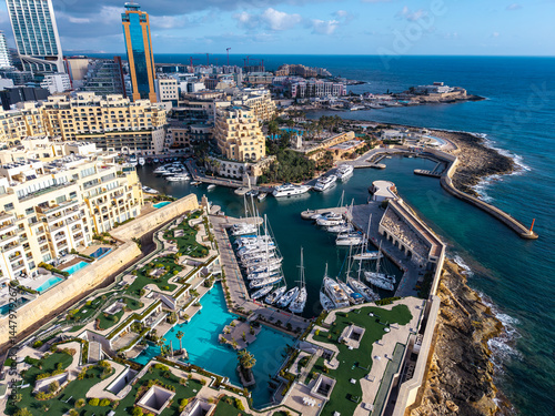 Saint Julian's Bay Malta drone photo