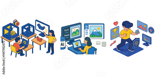 Isometric digital finance management and investment tracking system