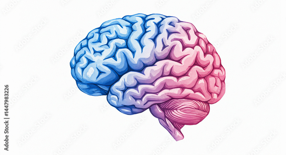 human brain isolated on white human brain isolated on white
