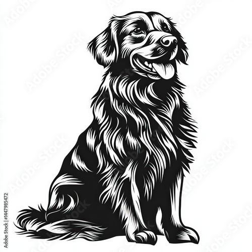 black dog silhouette , blac...