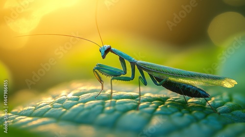 Wallpaper Mural Green Mantis Close-up Nature Photography Torontodigital.ca