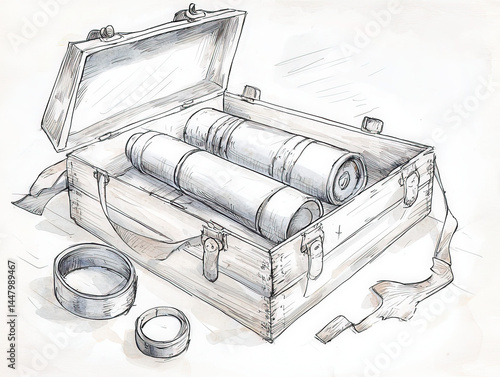 Vintage sketch: An elegant ...