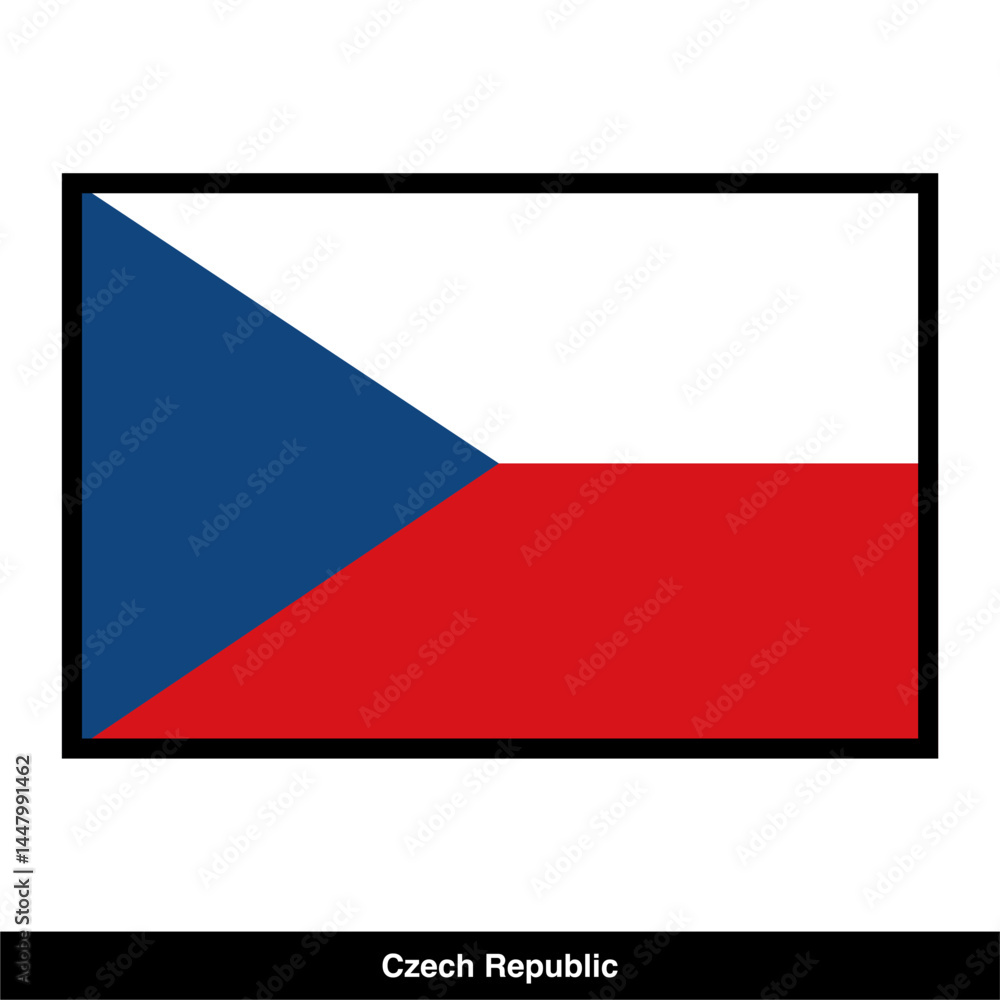 Czech country flag vector Czech country flag vector