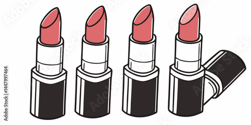lipstick isolated on white background