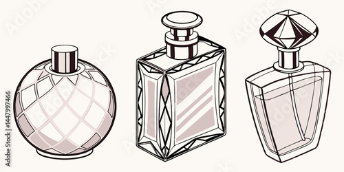 perfume bottle isolated on white