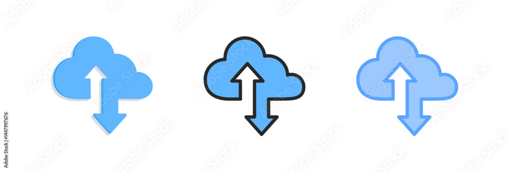 Obraz premium Cloud Tech Icon