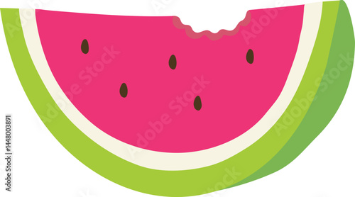 여름과일 반으로 자른 수박 먹은거