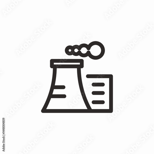 factory pipes icon sign vector