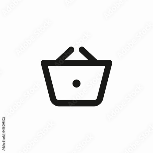 shopping basket icon sign vector
