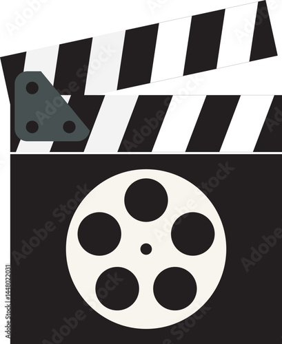 Film Production, Clapperboard and Film Reel