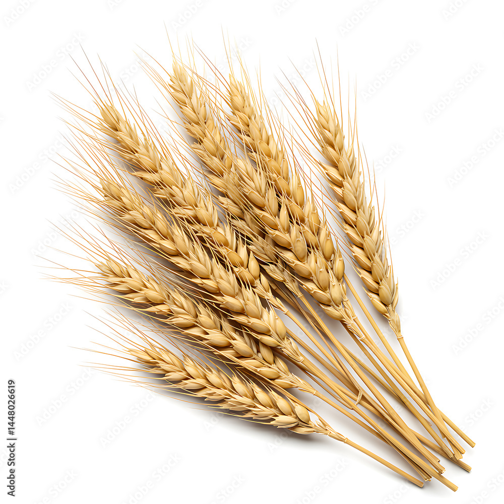 Wheat Grain Harvest Agriculture Golden Field Crop Food Isolated Wheat Grain Harvest Agriculture Golden Field Crop Food Isolated