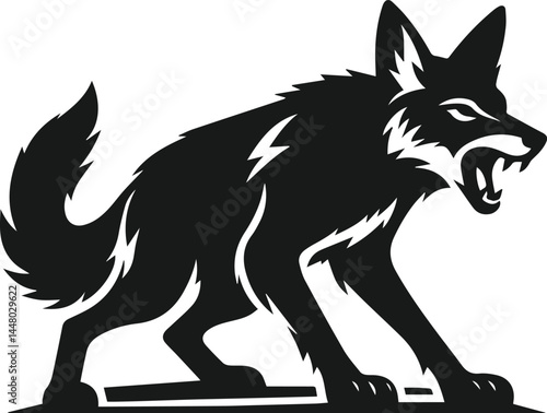 Coyote animal vector silhouette