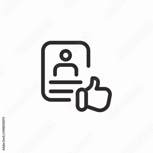 liked profile icon sign vector