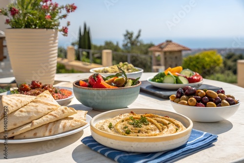 mediterranean food on the table