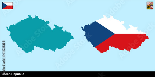 czech republic vector map