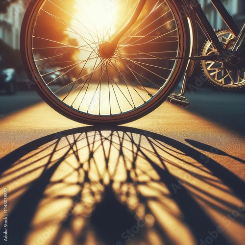 Spinning The blurred radial shadow cast