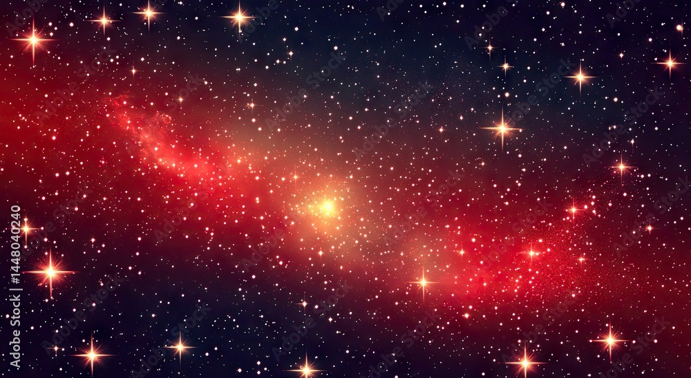 A vibrant display of stars and nebulae in the cosmos. A vibrant display of stars and nebulae in the cosmos.