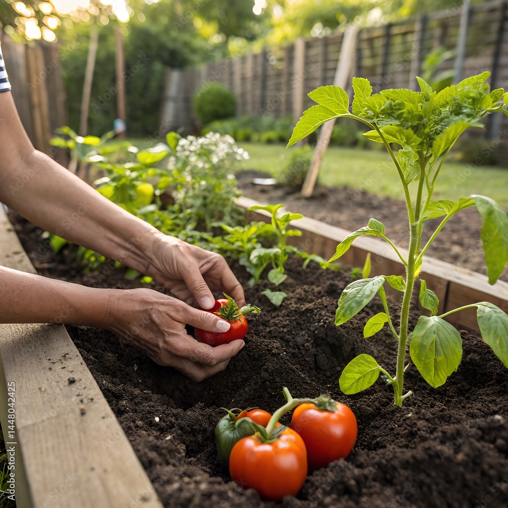 hand picking tomato hand picking tomato