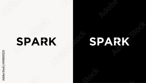 spark sun logo design template
