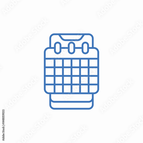 calendar mobile icon sign vector