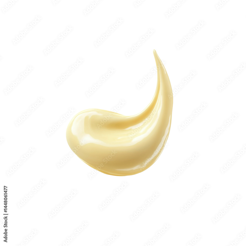 Creamy Swirl of White Sauce or Cream, Food Styling and Photography Creamy Swirl of White Sauce or Cream, Food Styling and Photography