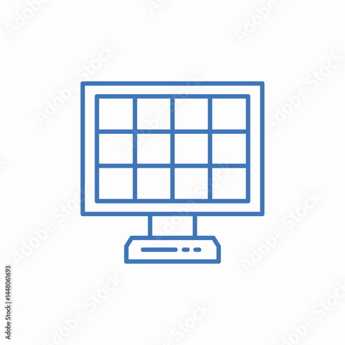 dvr survillance icon sign vector