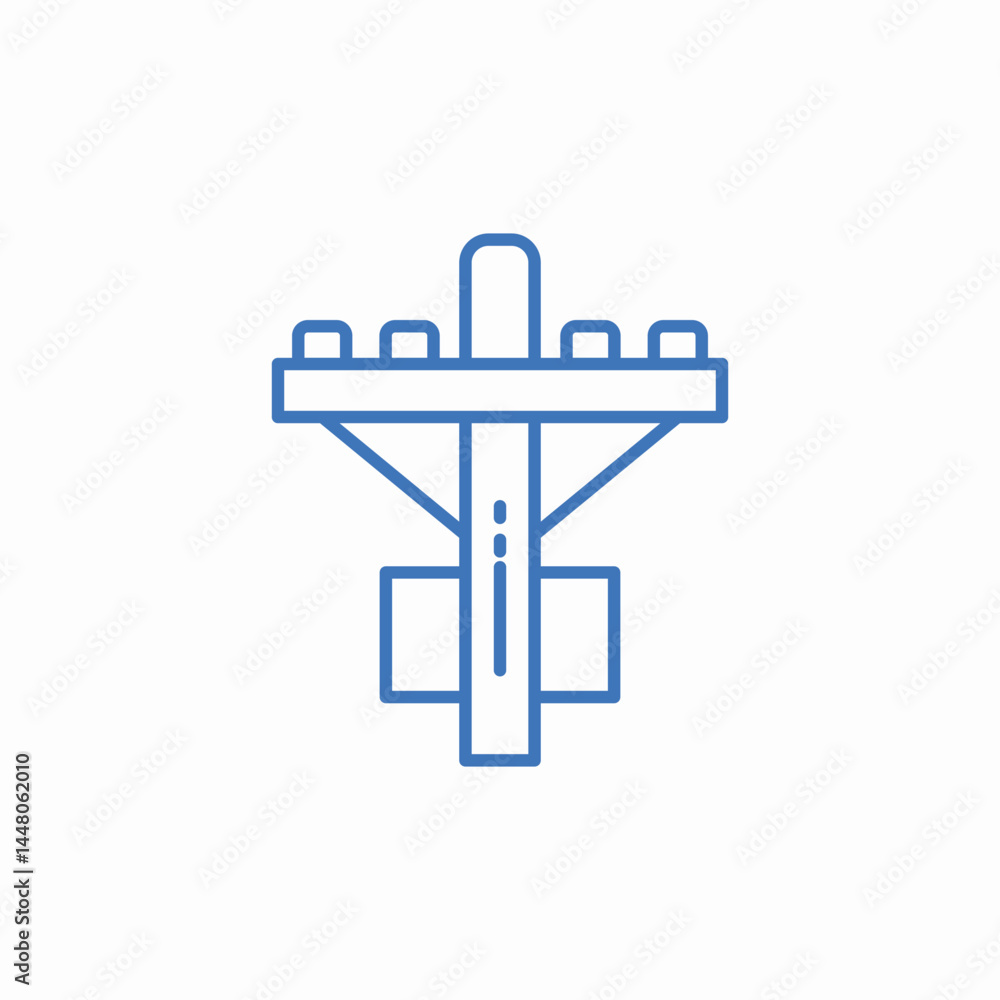 electric pole icon sign vector electric pole icon sign vector