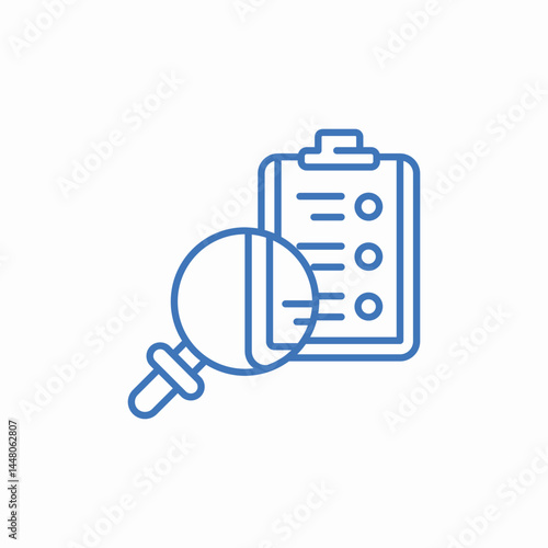 evaluation monitoring icon sign vector