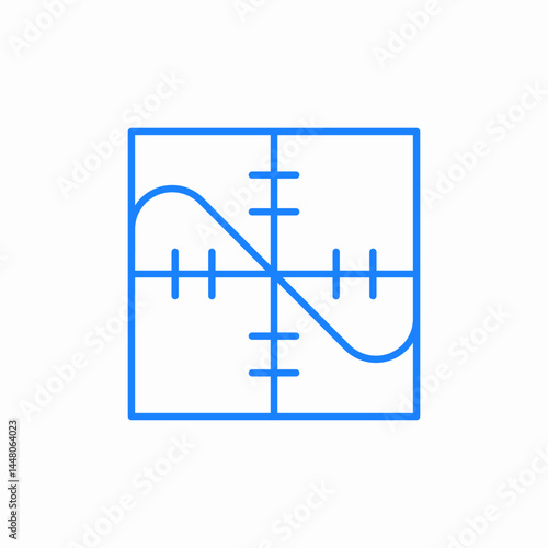 math graph chart icon sign vector