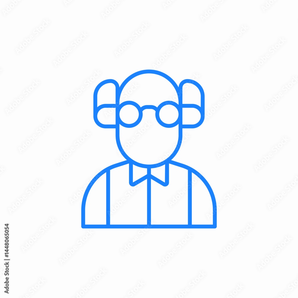 old man character icon sign vector old man character icon sign vector