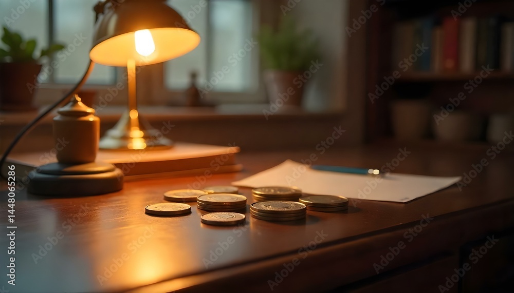 selective focus of ukrainian coins on grey blurred background selective focus of ukrainian coins on grey blurred background