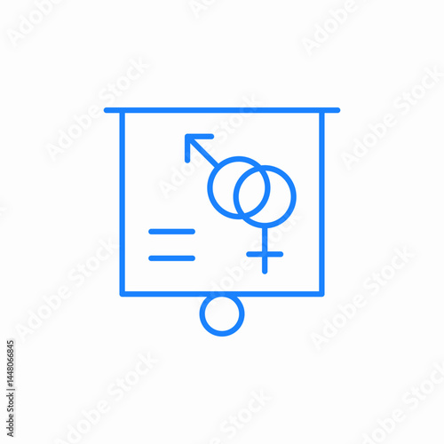 sex education presentation icon sign vector