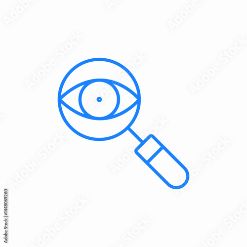 visual search tool icon sign vector