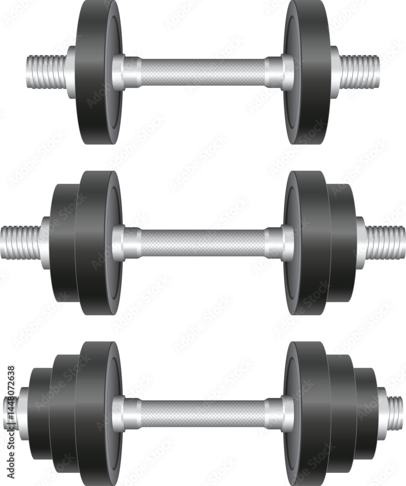 Dumbbell Set with Different Weights Equipment Dumbbell Set with Different Weights Equipment
